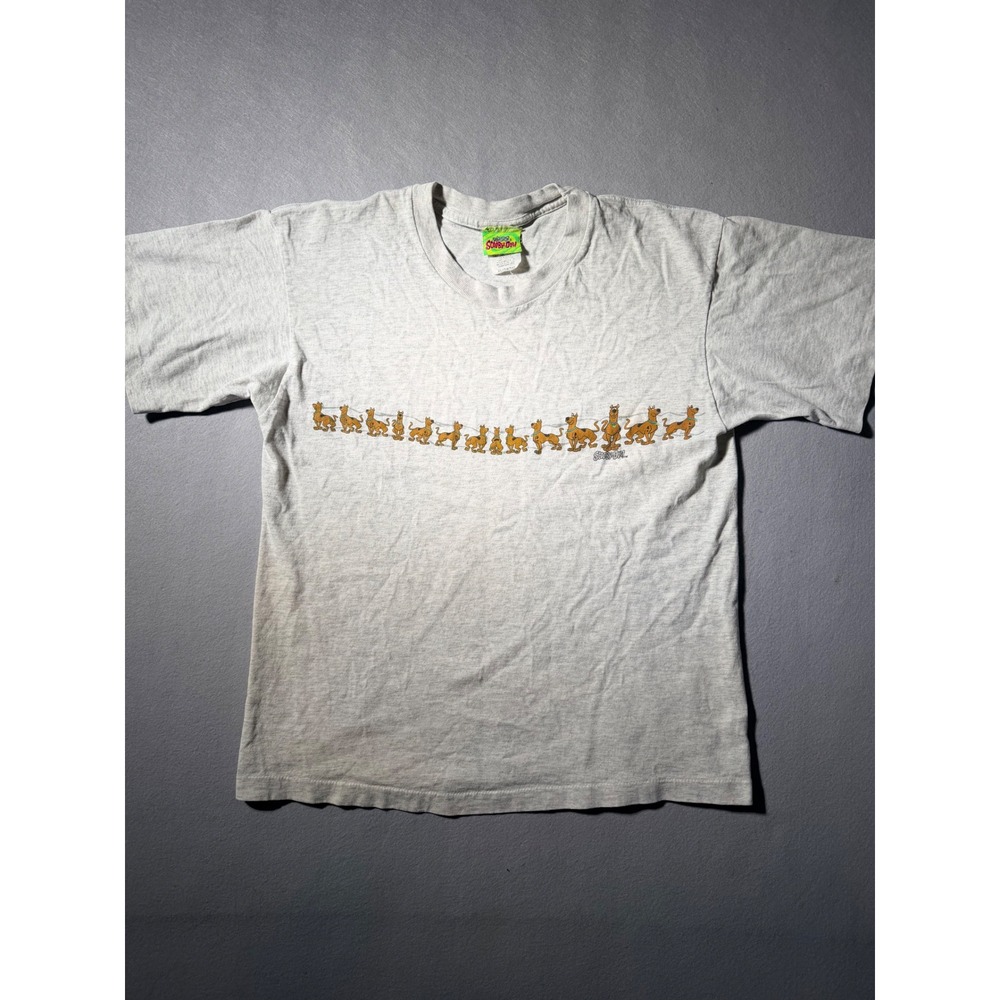 Vintage Scooby-Doo Cartoon Network T-Shirt Boys XL 14/16 Gray Graphic Tee